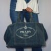 Prada Cabas Canapa Denim