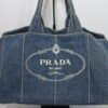 Prada Cabas Canapa Denim – Image 2